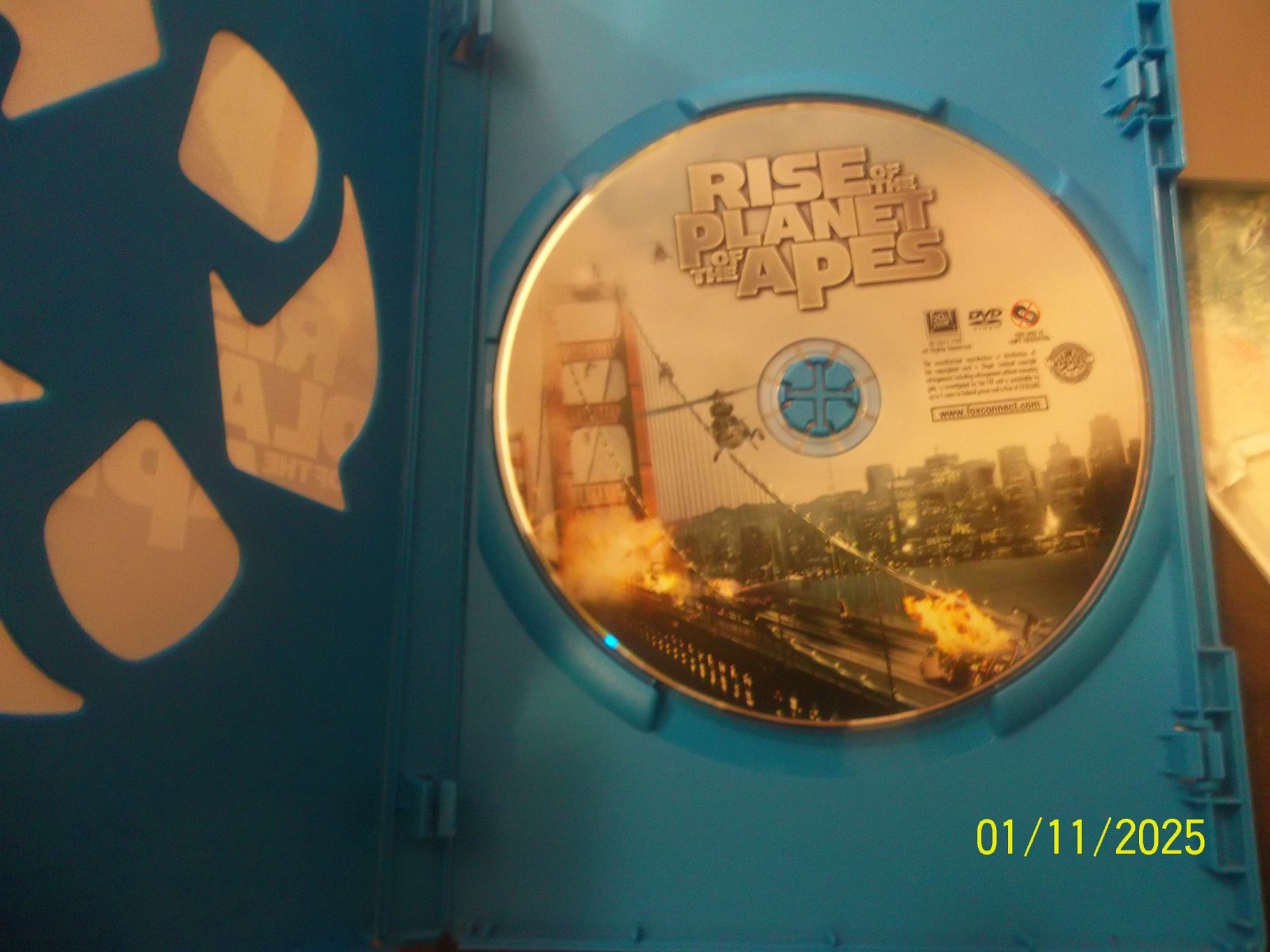 RISE OF THE PLANET OF THE APES~2011 VG/C DVD~JAMES FRANCO FREIDA PINTO J LITHGOW