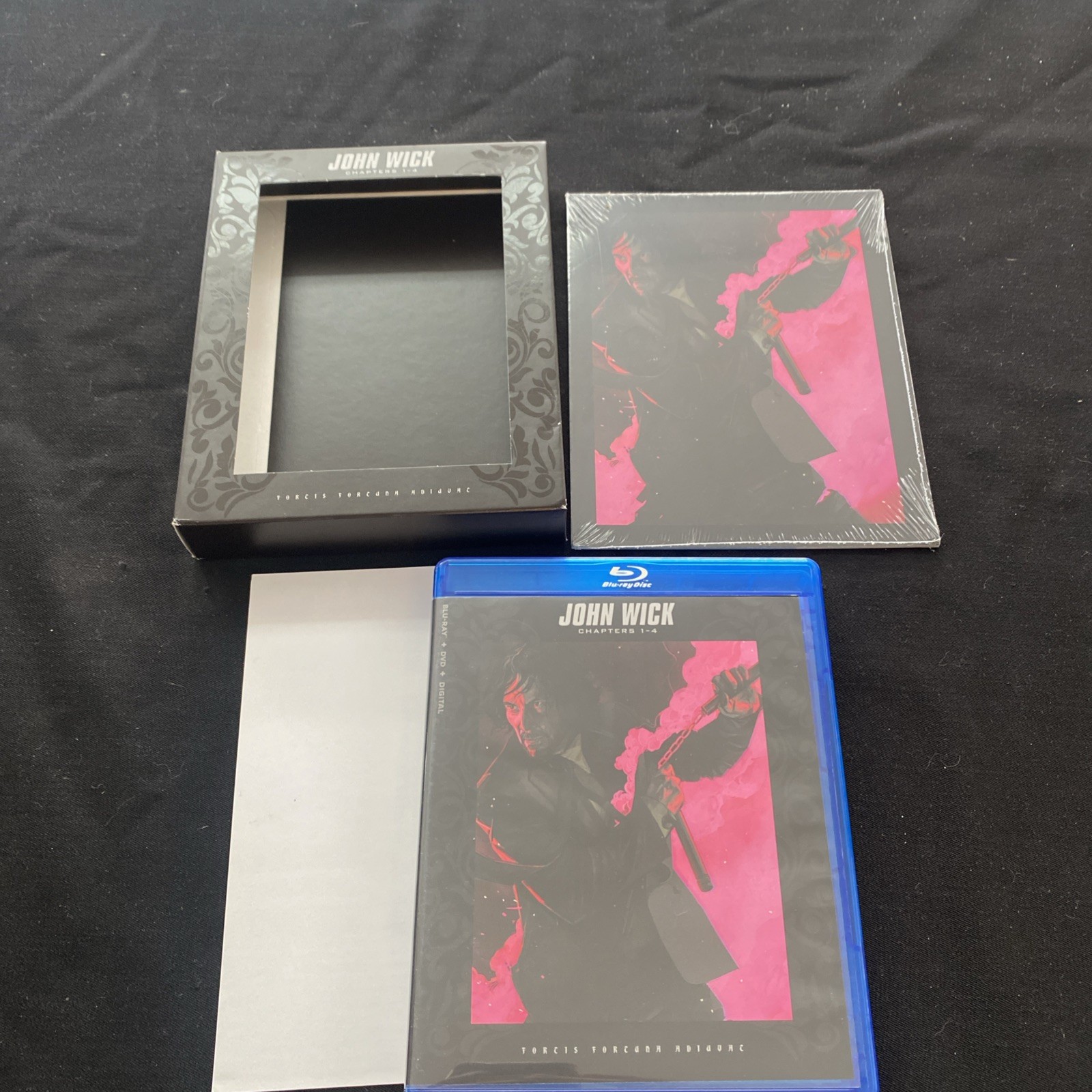 John Wick: Chapters 1-4 Collection Blu-ray w/Cards 4 Movie Collection FREE SHIP