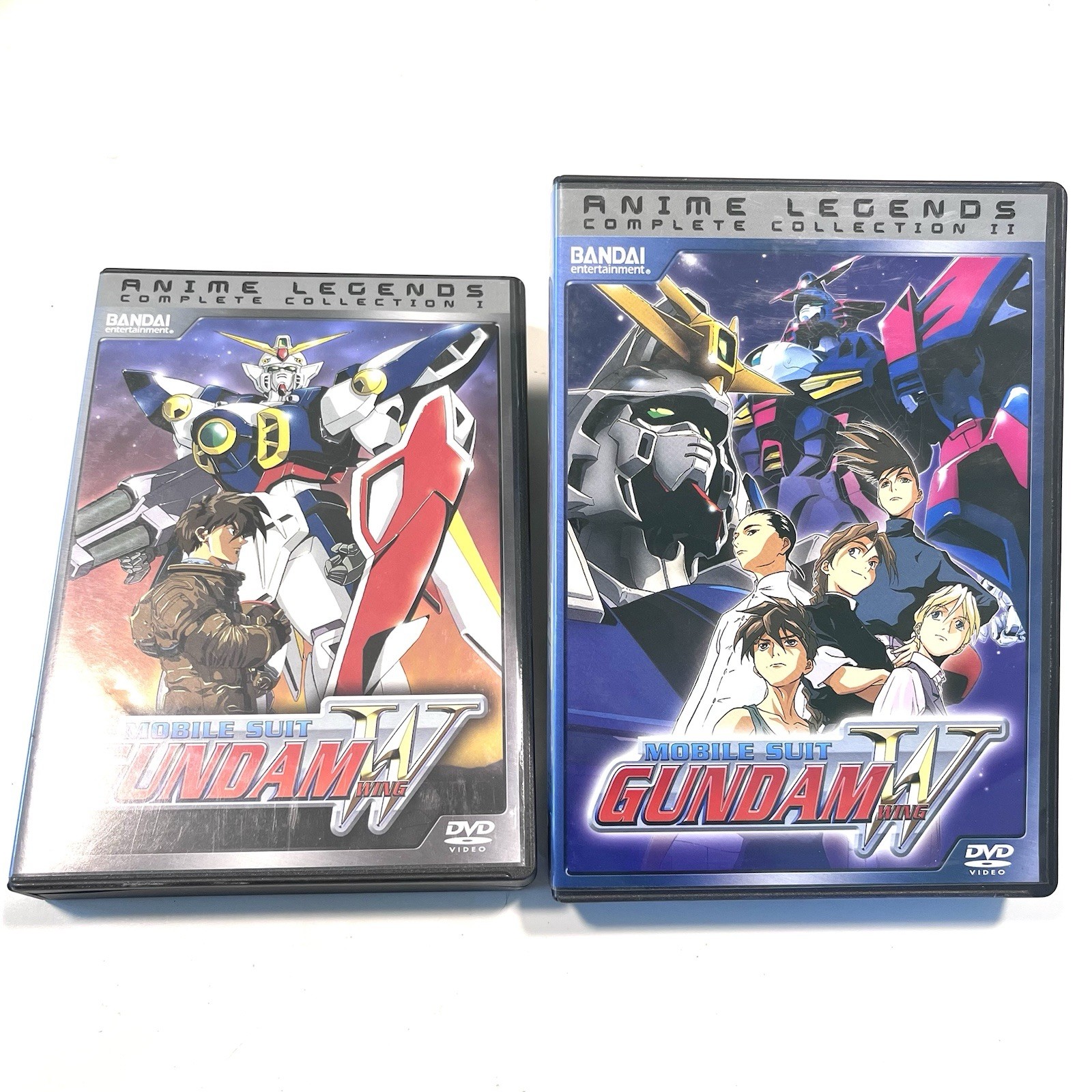 Mobile Suit Gundam Wing Complete 1 & 2 DVD Sets Anime Legends Bandai