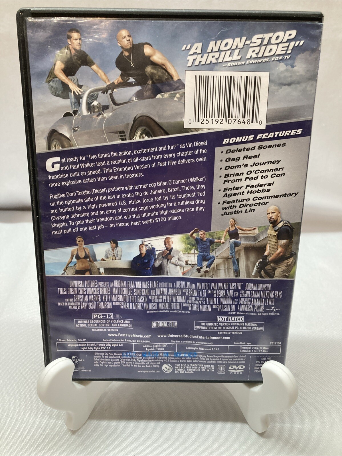 Fast Five – DVD By Dwayne Johnson,Vin Diesel –