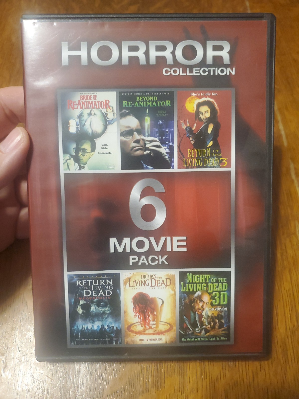 Horror Collection 6 Movie Pack DVD Re-Animator Living Dead Zombie collection