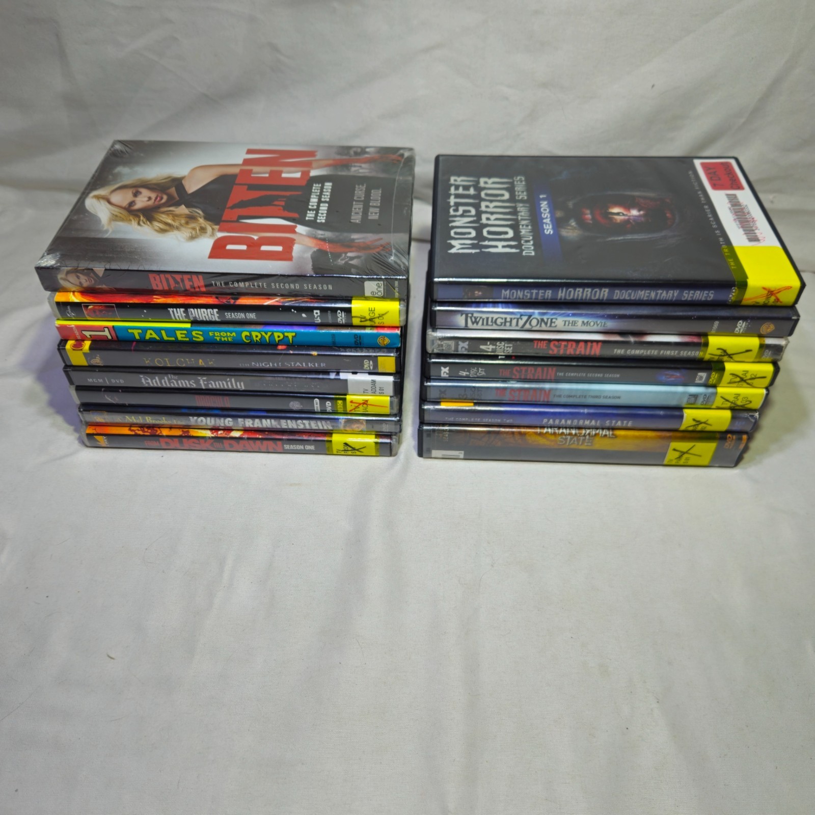 Horror tv & Movie Series Horror Movie lot of 15 DVDs THE STRAIN, PURGE+MORE