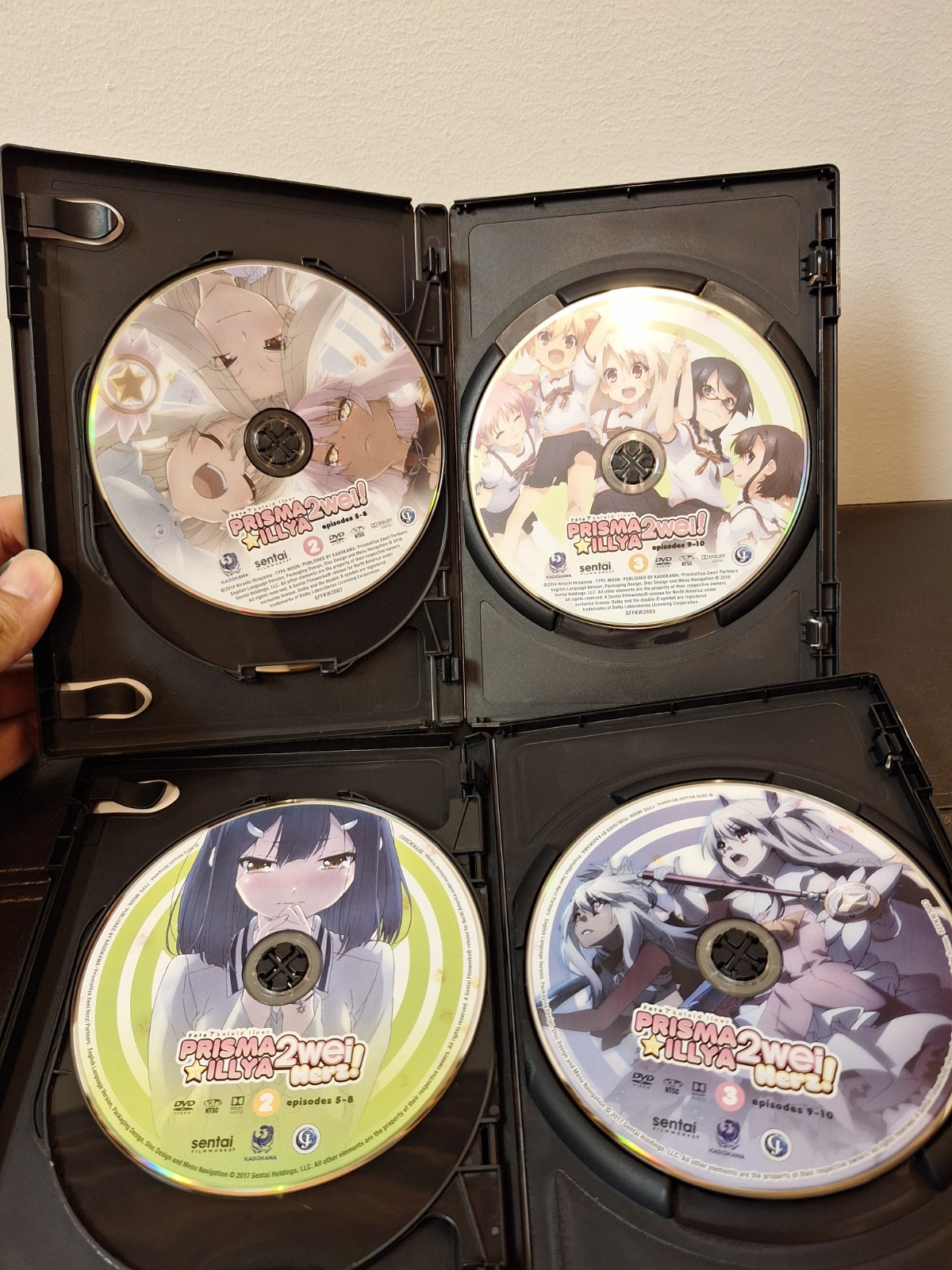 3 Dvds Lot FATE KALEID LINER PRISMA ILLYA 2WEI HERZ COMPLETE COLLECTION ANIME