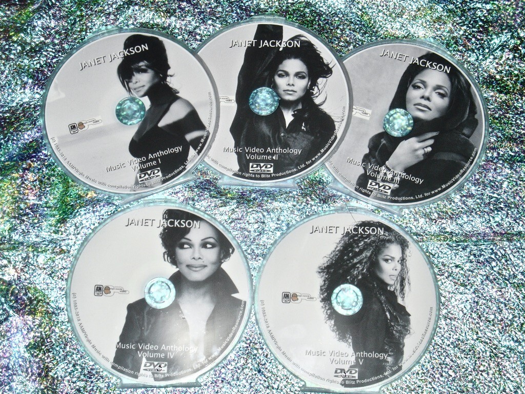 Janet Jackson COMPLETE Music Video Anthology 1986-2018 5 DVD Set OVER 100 Videos