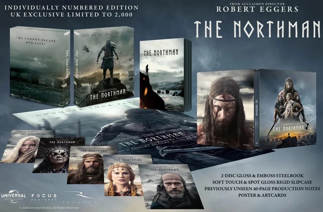 The Northman 4K Ultra HD Collector’s Edition Steelbook EXCLUSIVE LIMITED 2000!