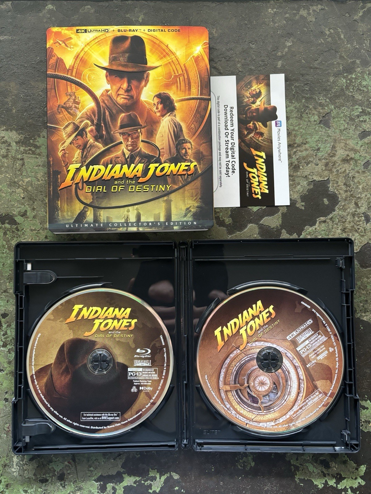 Indiana Jones and the Dial of Destiny 4K (4K UHD + Blu-ray) w/ OOP Slipcover
