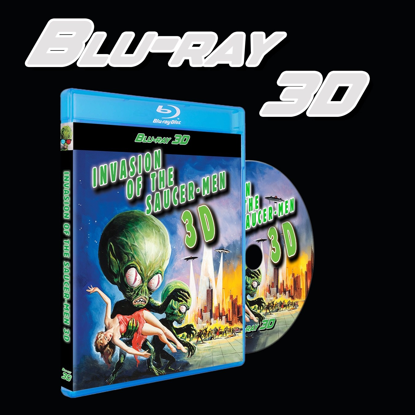3D Blu-ray – Invasion of the Saucer Men 3D, Digital 3D + Anaglyph 3D