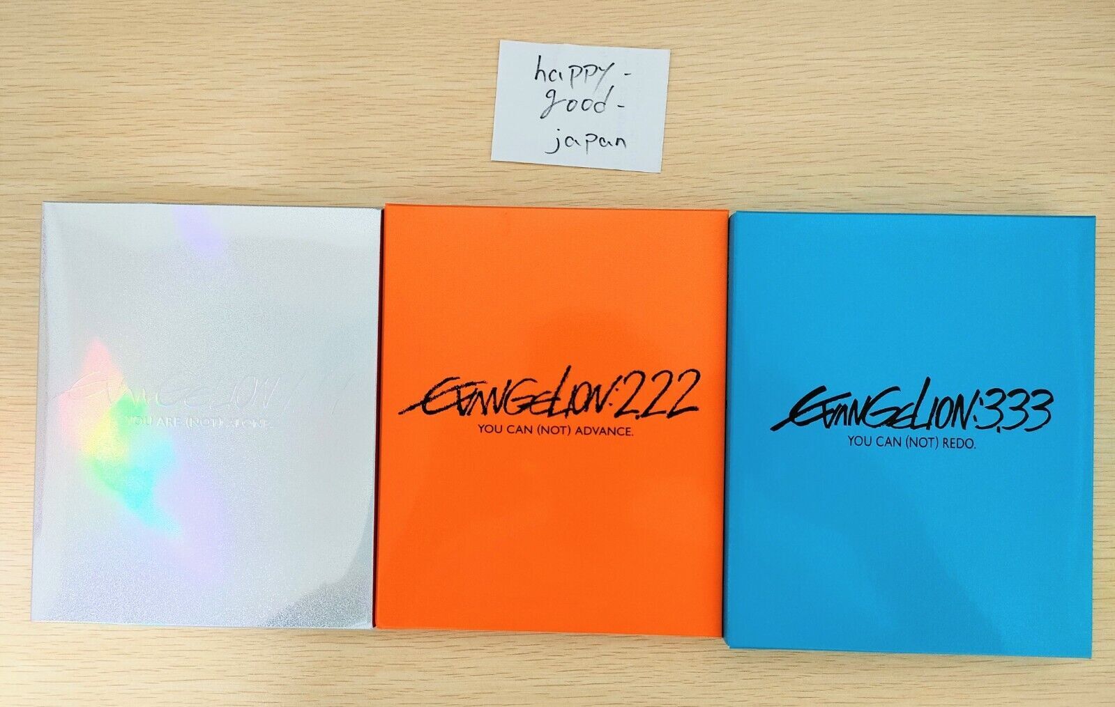 EVANGELION 1.11 2.22 3.33 Blu-ray Set New Theatrical Version Japanese no English