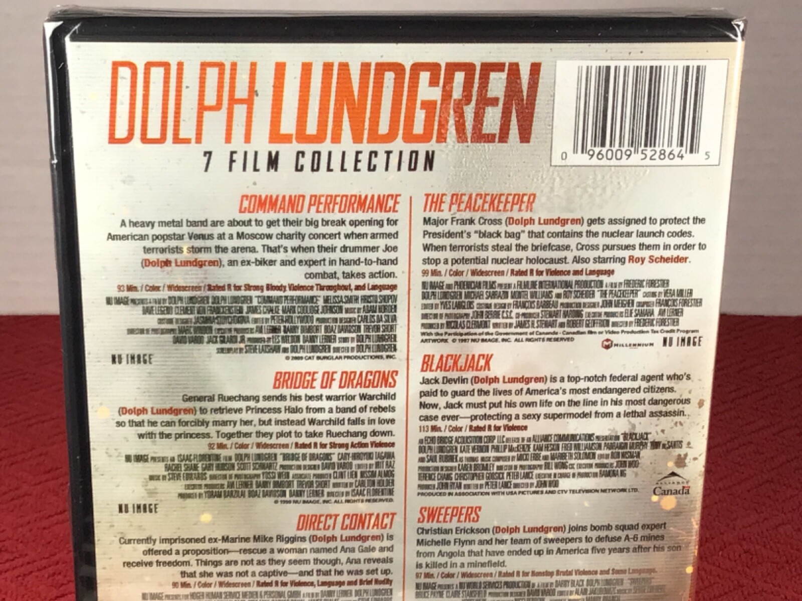 Dolph Lundgren Collection DVD. Widescreen. New. Fast Shipping