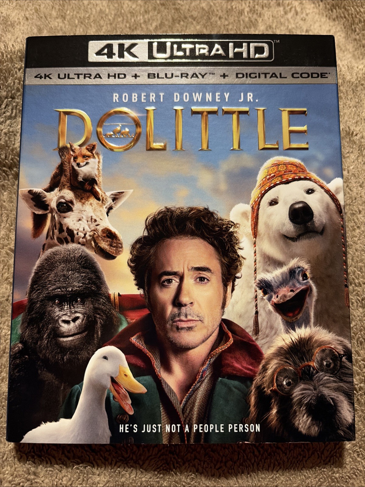 Dolittle (4K Ultra HD/Blu-ray, 2020) W/ Slipcover, No Digital Code
