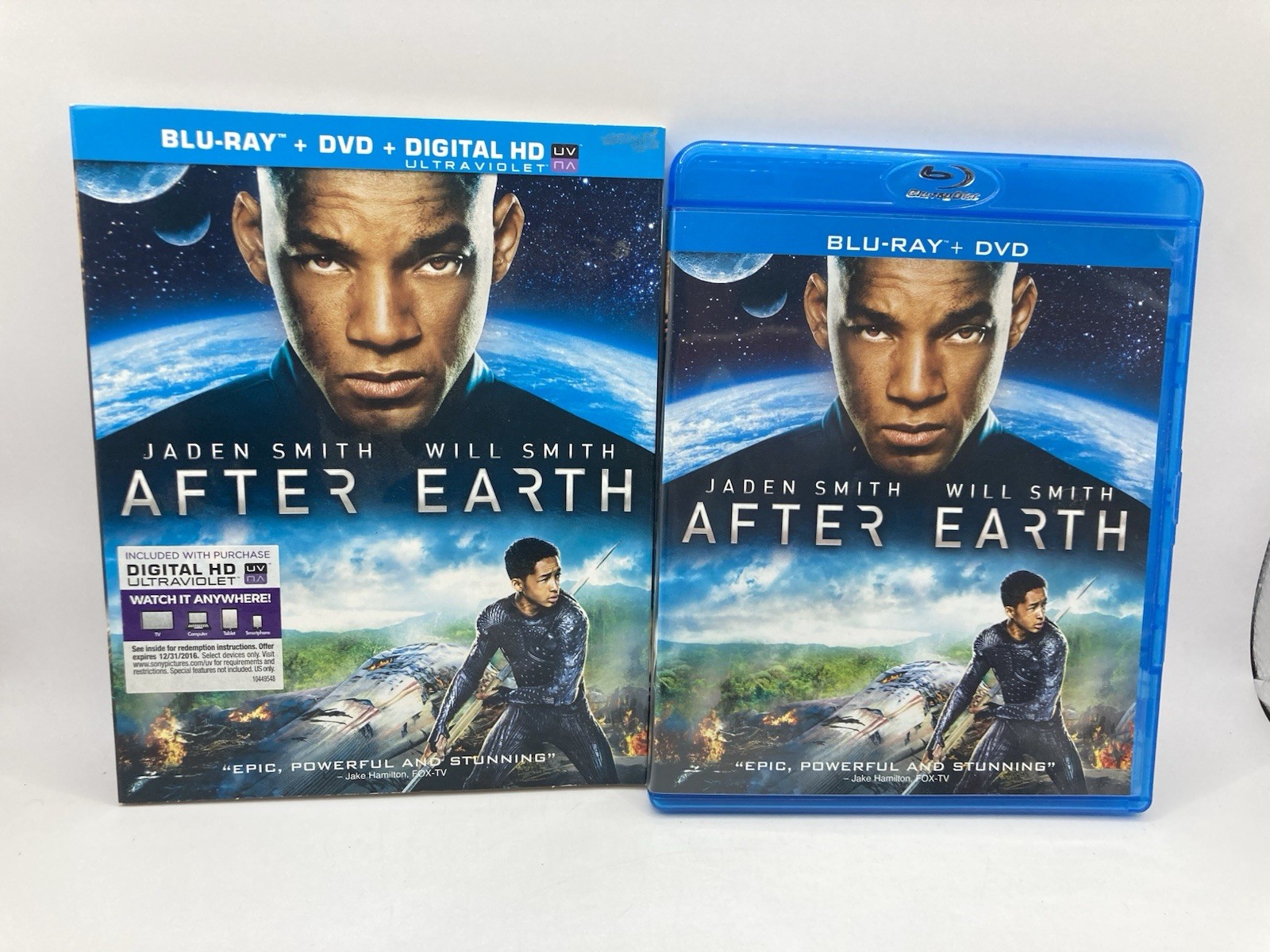 2013 After Earth Blu-ray DVD Will Smith Jaden Smith 100 Minutes
