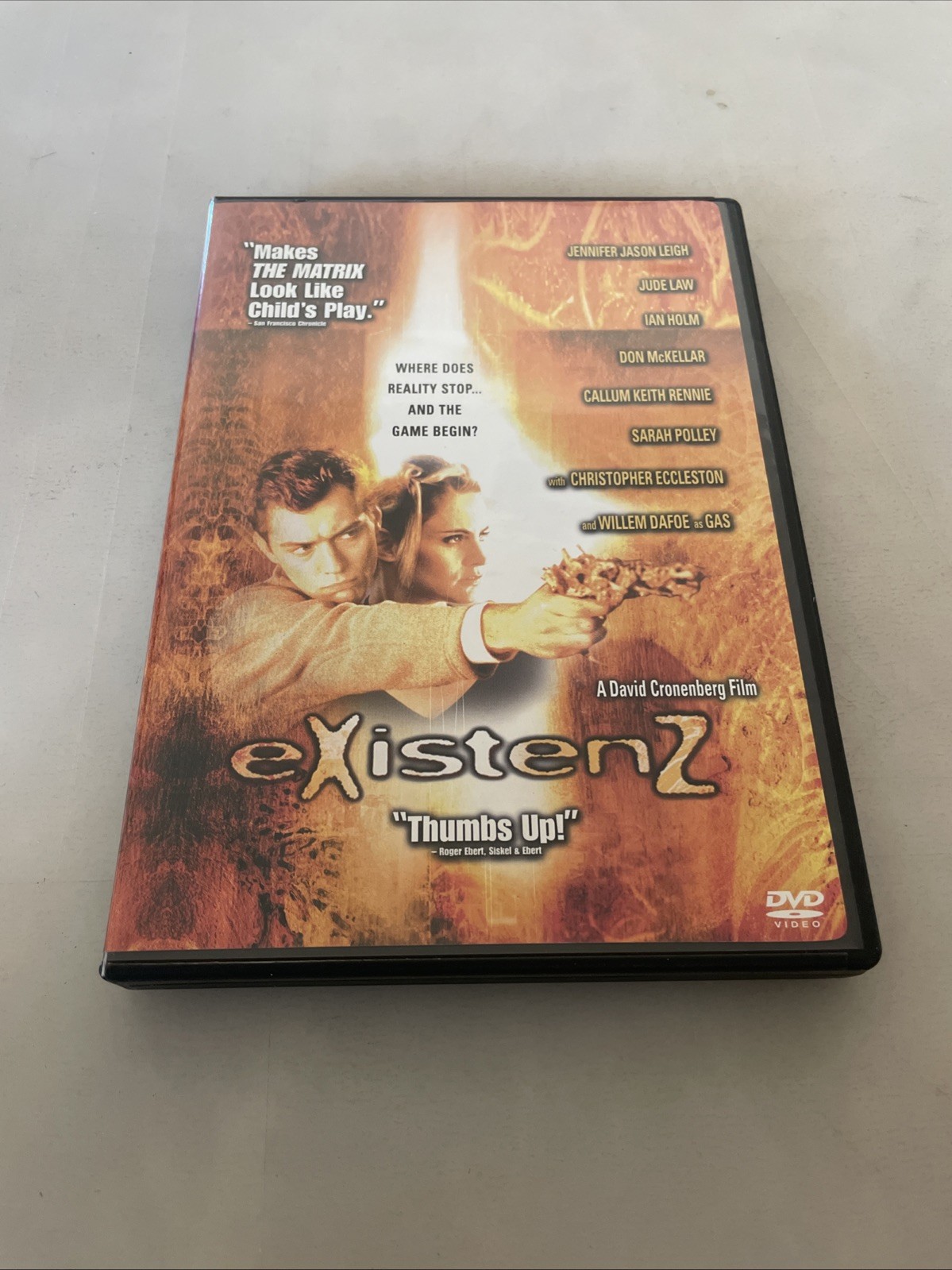 eXistenZ DVD – David Cronenberg Sci-Fi, Jude Law, Widescreen Dolby Digital
