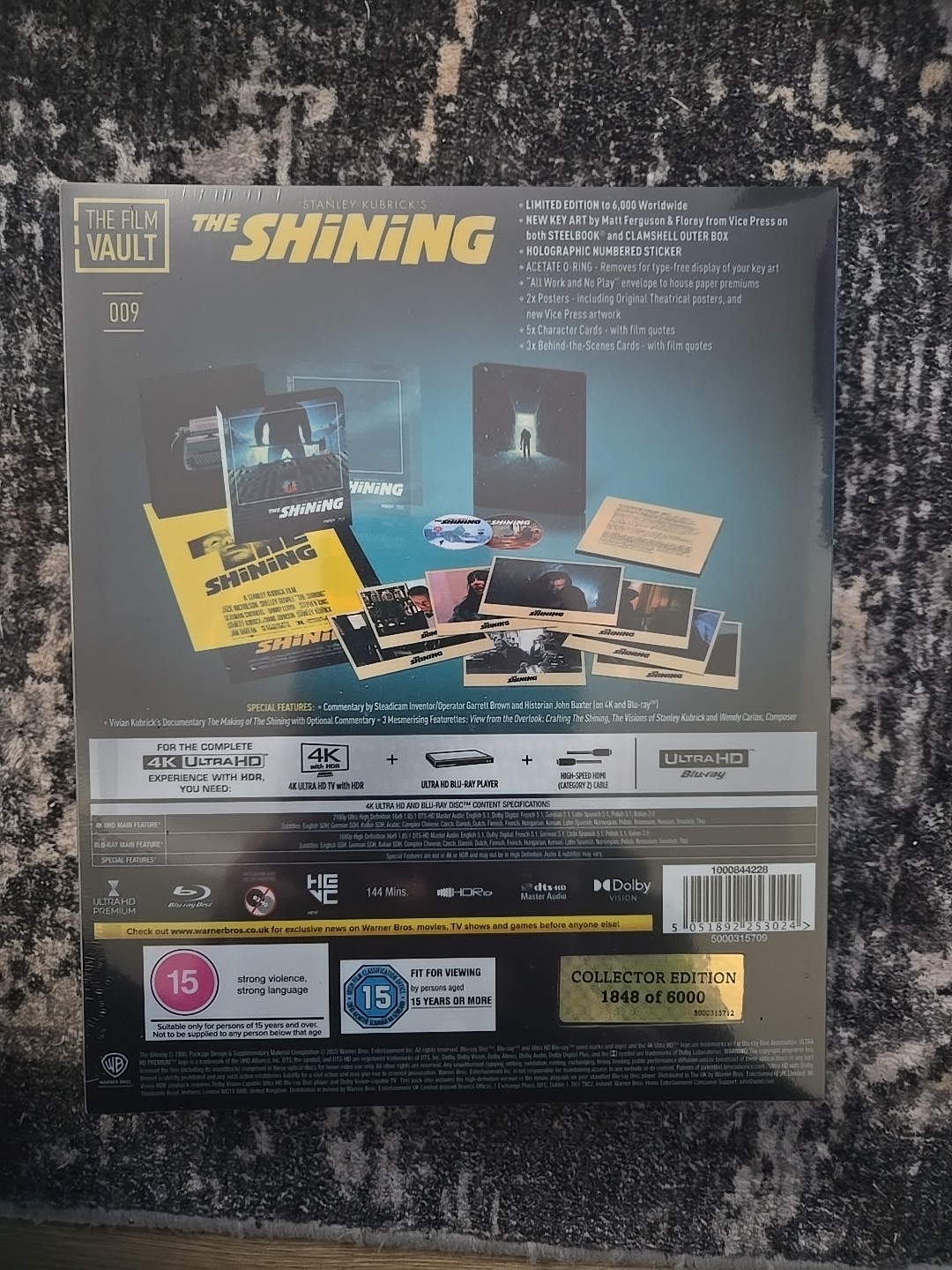 THE SHINING The Film Vault 4K UHD Blu-Ray Steelbook Special Edition NEW