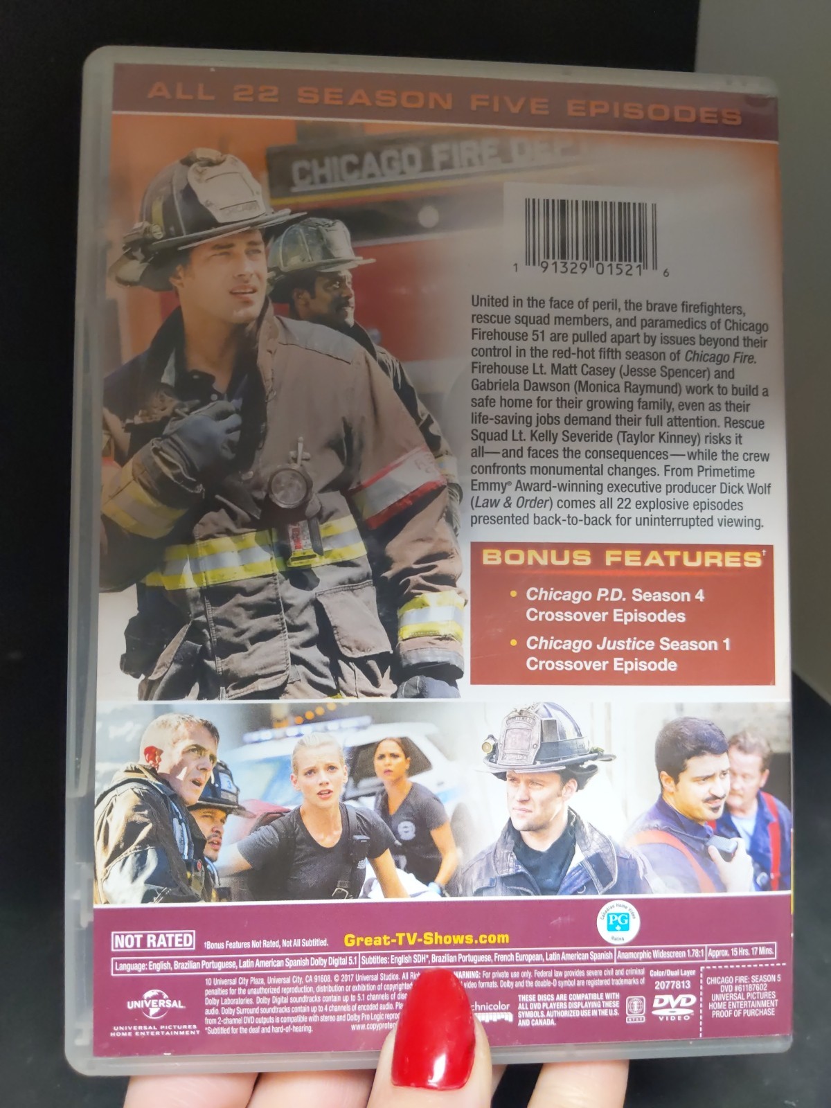 Chicago Fire Complete Season 5 Fifth Series Five (DVD 6-Disc 2016) Region 4 & 2