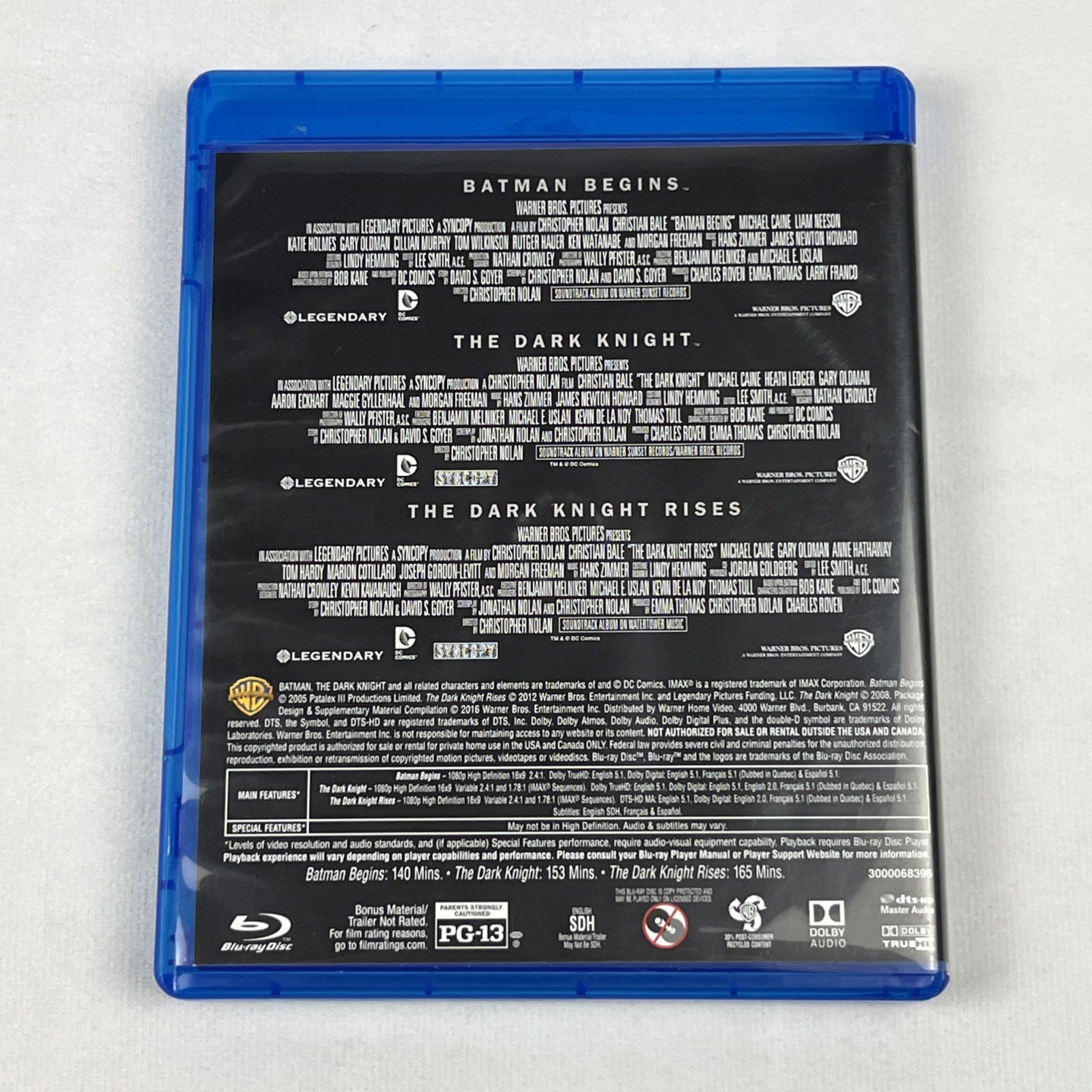 The Dark Knight Trilogy Special Edition (Blu-ray) 6-Disc Set