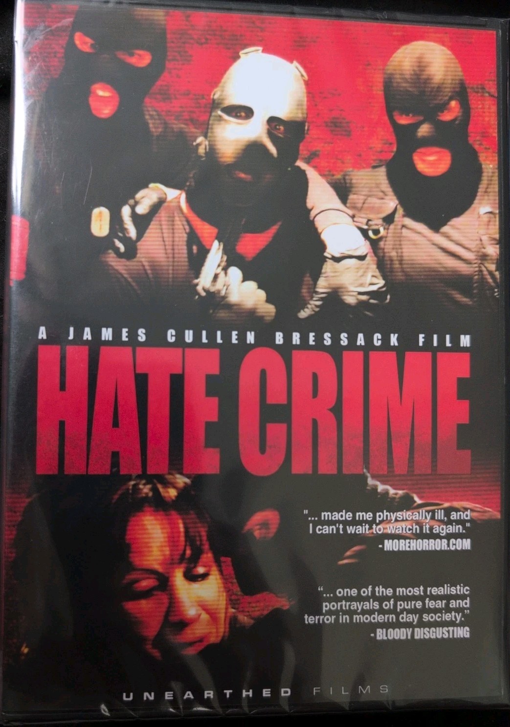 Hate Crime DVD 2012 OOP Unearthed Films (Reg 1 NTSC) NEW James Cullen Bressack