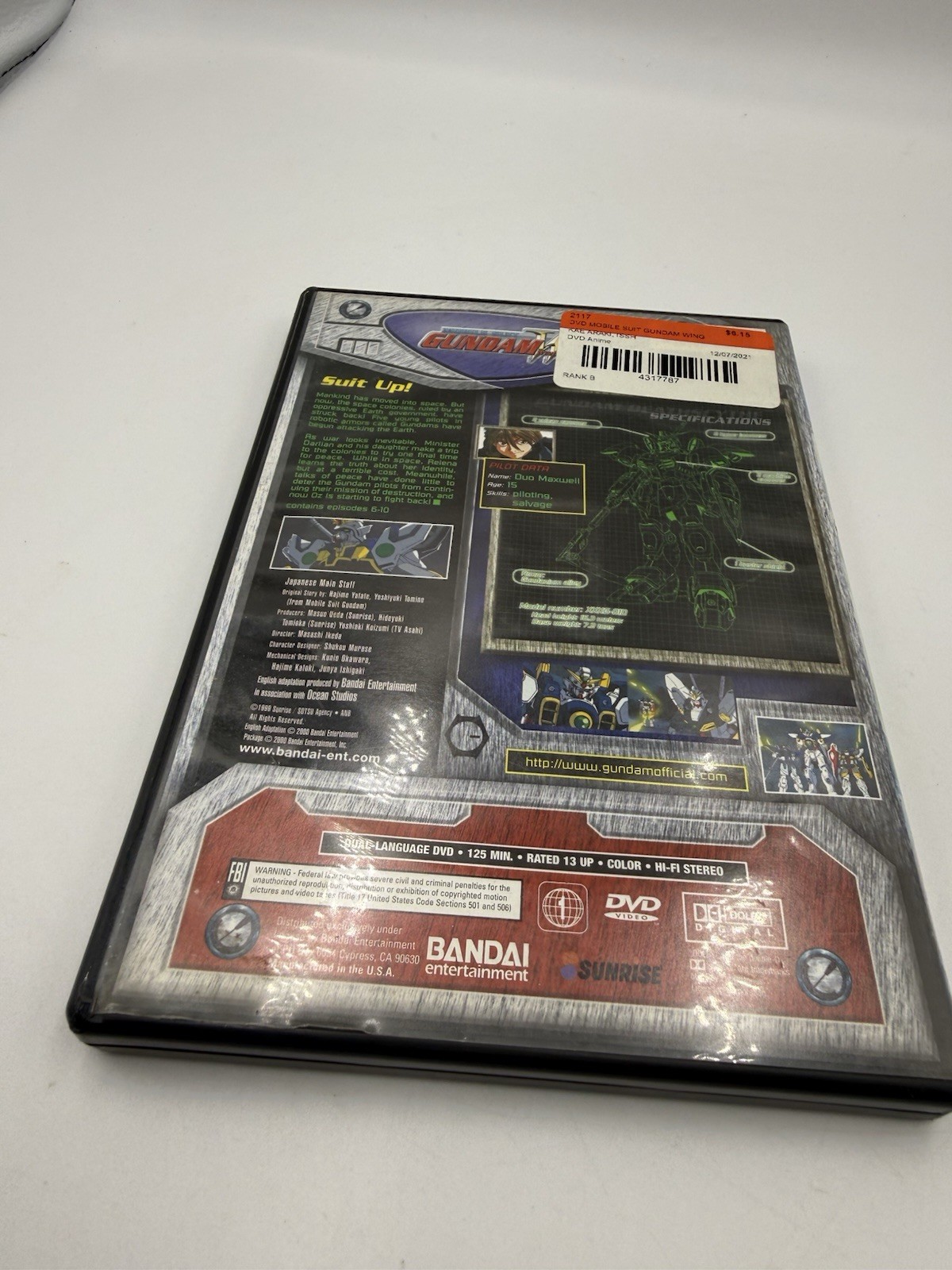 Mobile Suit Gundam Wing Complete 1 & 2 DVD Sets Anime Legends Bandai