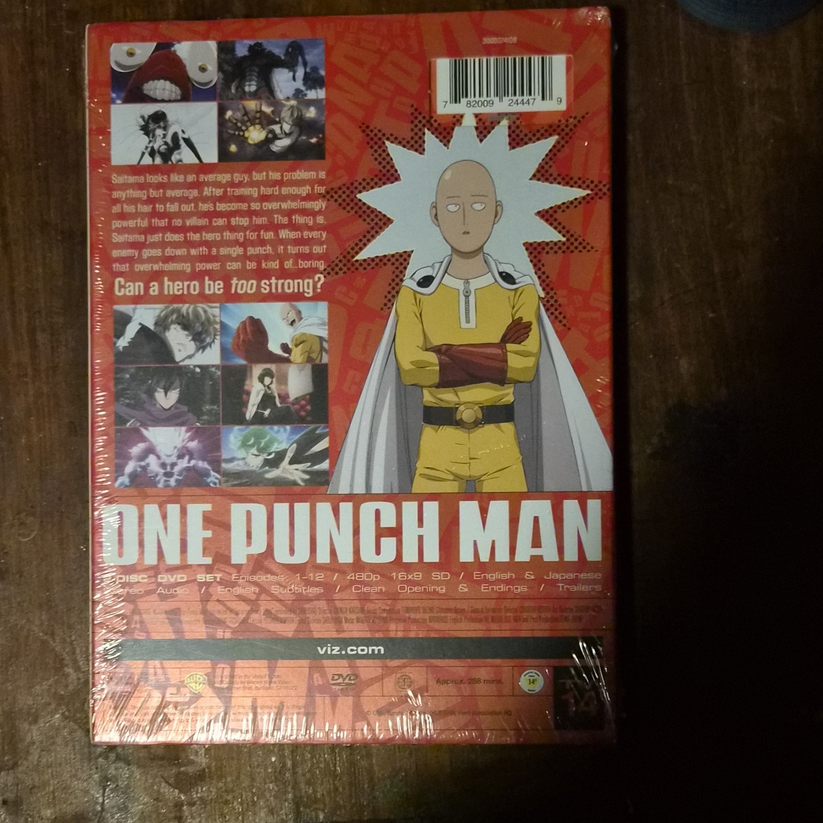 Viz Media One Punch Man Season 1 DVD Anime Dubbed English Subtitles