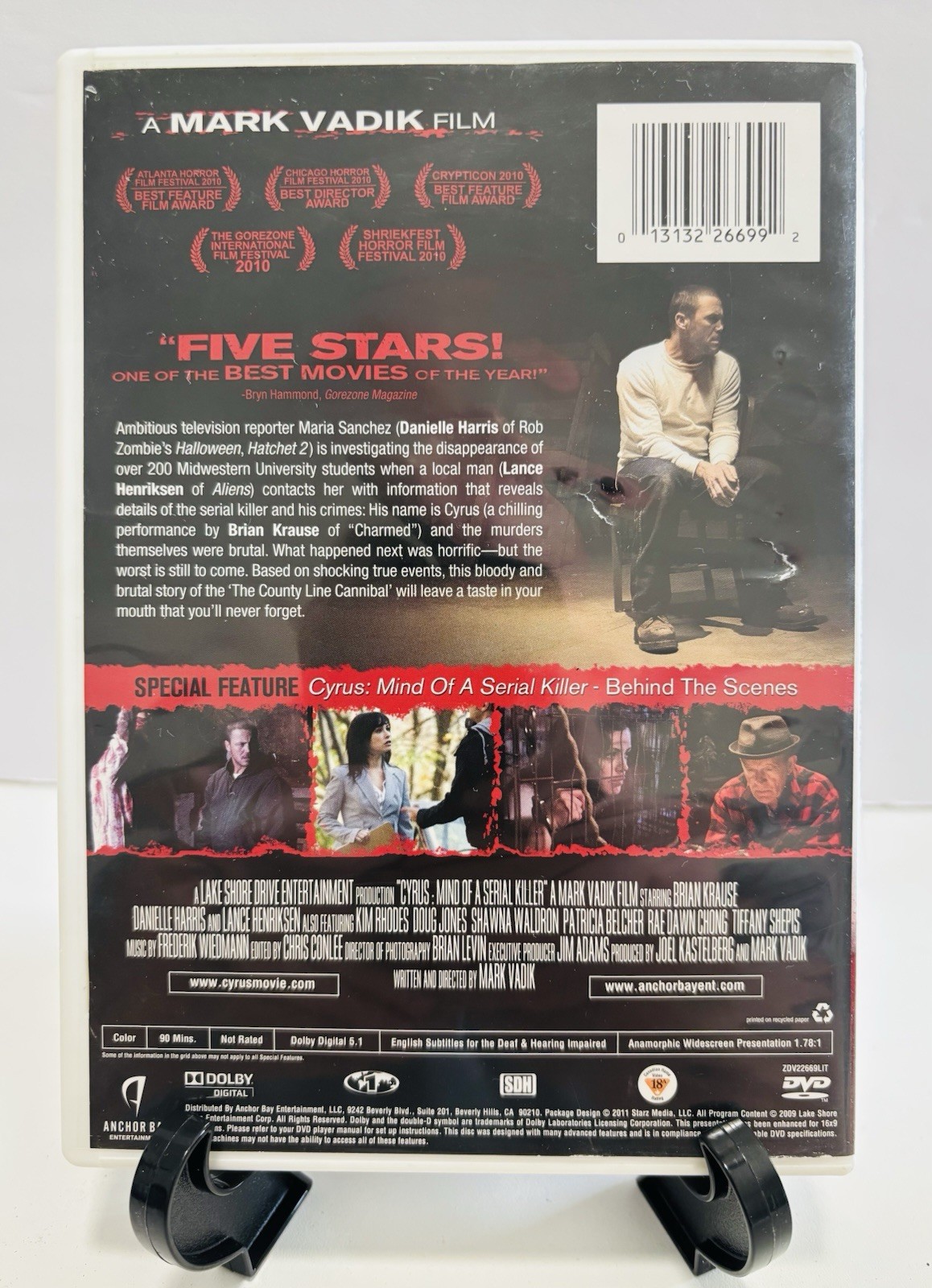 Cyrus: Mind of a Serial Killer (DVD, 2010) Anchor Bay Horror Danielle Harris