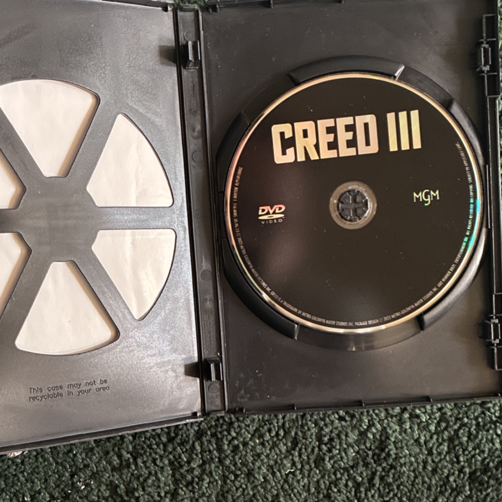 MGM Creed III DVD Widescreen Subtitles Dolby Audio PG-13 2023