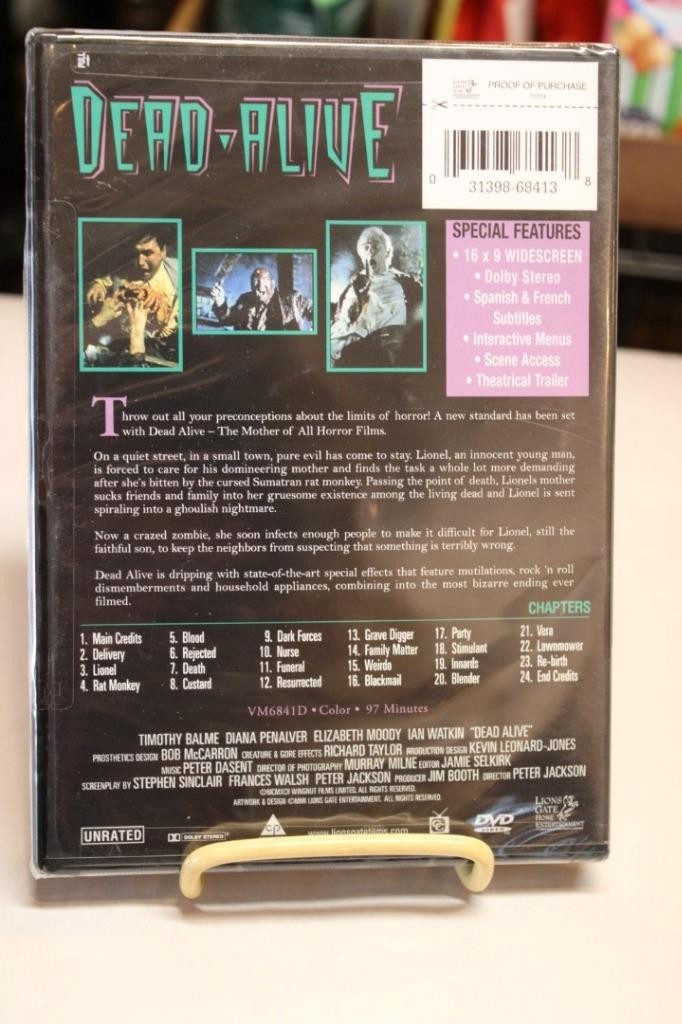 Dead Alive (DVD, 1998, Unrated Version) NEW