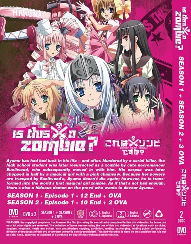 Is This a Zombie? Season 1-2 (VOL.1-24 END) + 3 OVA DVD with English Dubbed
