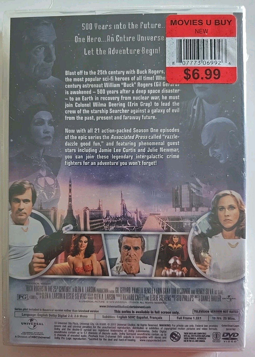NEW SEALED Buck Rogers in the 25th Century Season 1 DVD Gil Gerard 21 Episodes