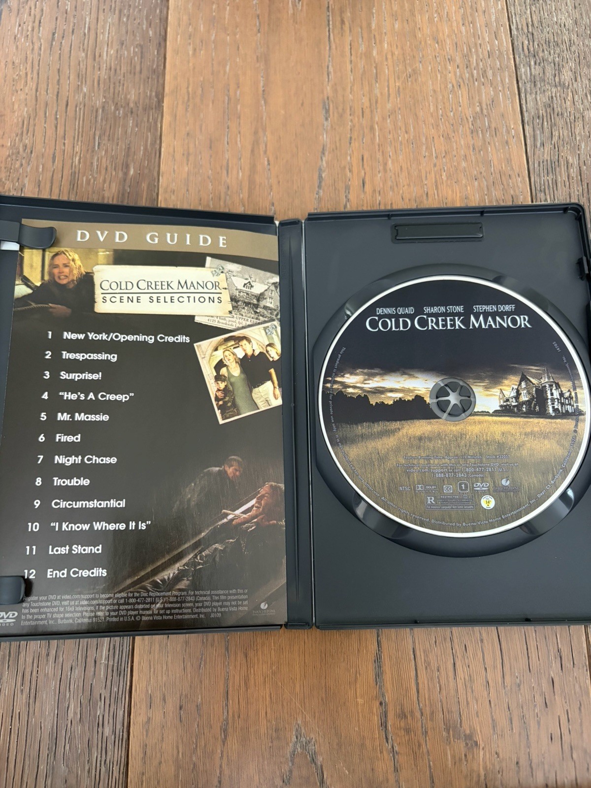 Touchstone Pictures Cold Creek Manor (2004) DVD R Widescreen Quaid 119min