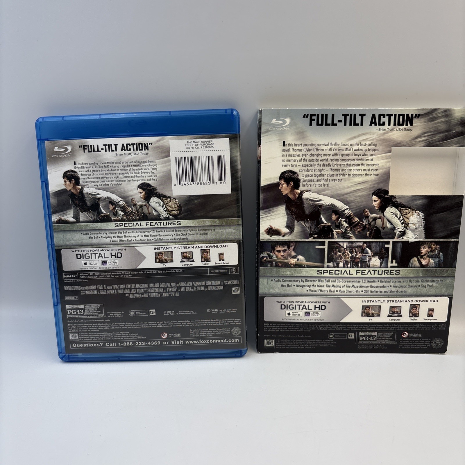 The Maze Runner Blu-ray 2014 Slipcover Comic Book Included Sci-Fi Action VG
