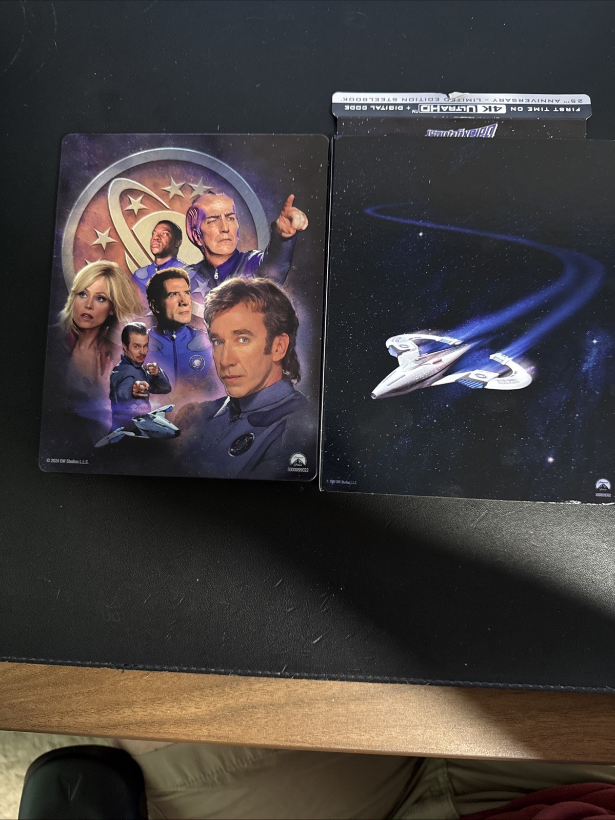 Galaxy Quest 4k steelbook, with slipcover and plastic protector, no digital