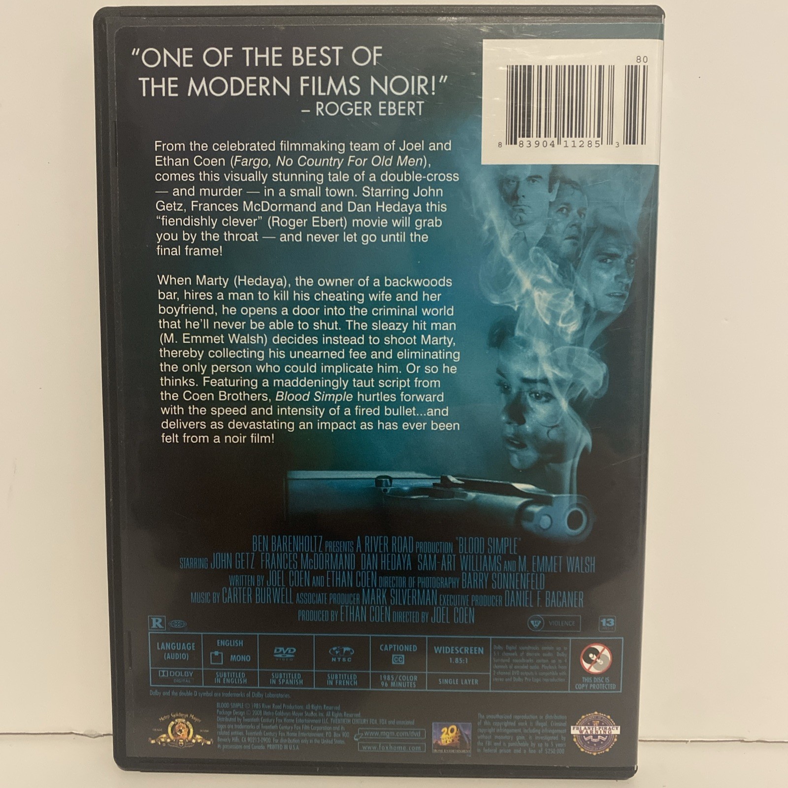 Blood Simple Director’s Cut (DVD, 1984, Joel And Ethan Coen)