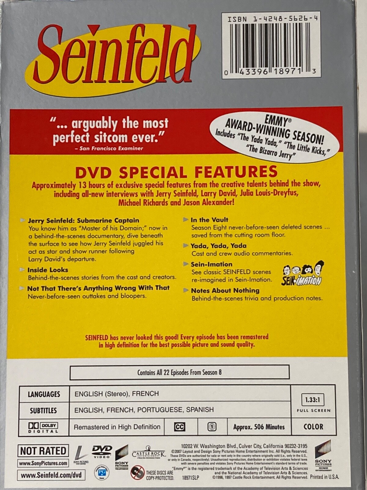 SEINFELD Complete Series Seasons 1-9 Box Set 2013 33 DVD SET FAST SHIP !