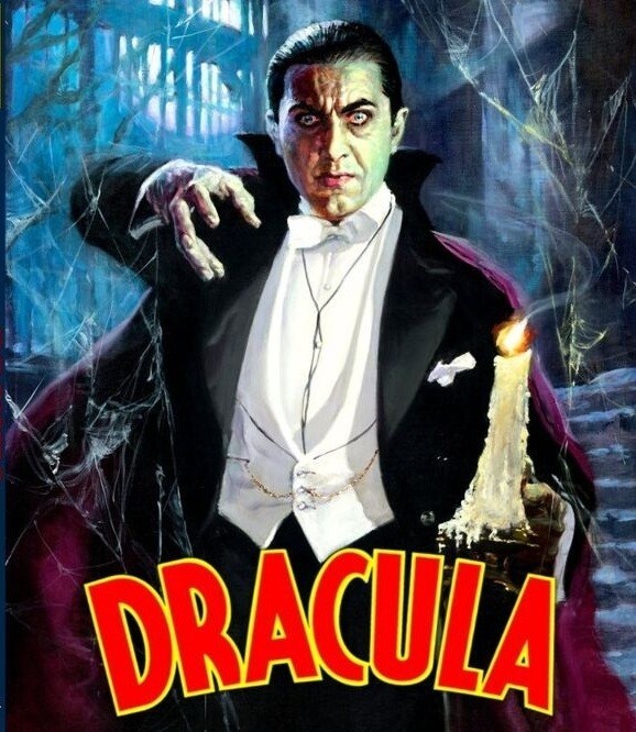 4 “colorized” dvd movies, Frankenstein, Dracula, Invisible Man, Wolf Man