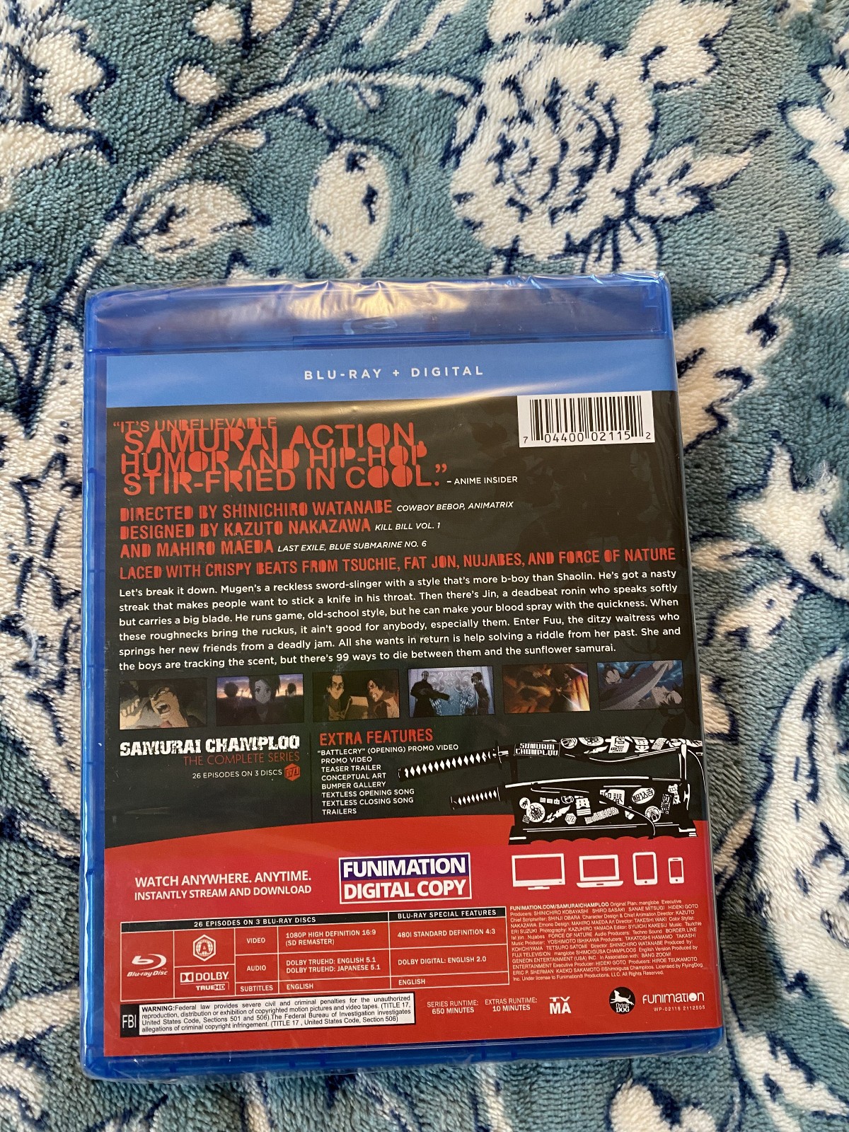 Samurai Champloo: Complete Series (Blu-ray, 3-Disc Set, 2019) NEW