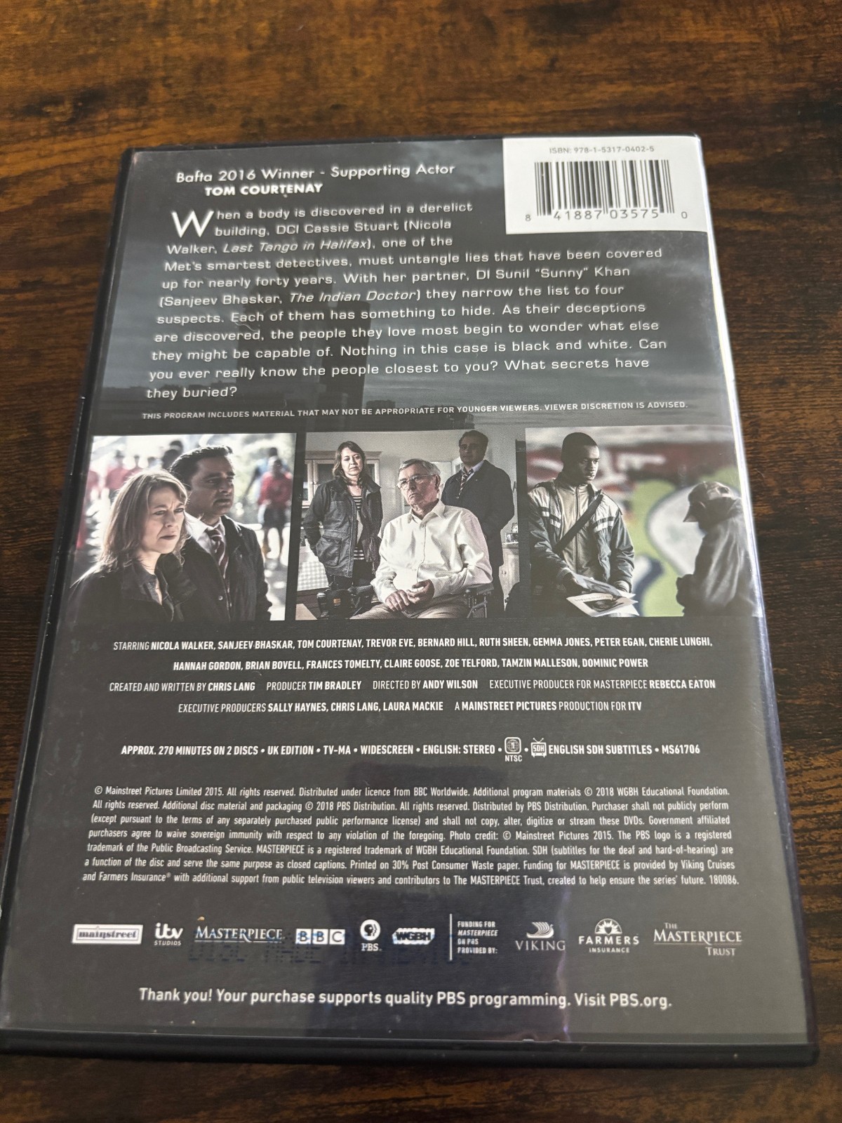 UNFORGOTTEN Season 1 DVD 2 Disc Set Collection Series PBS 2018 used