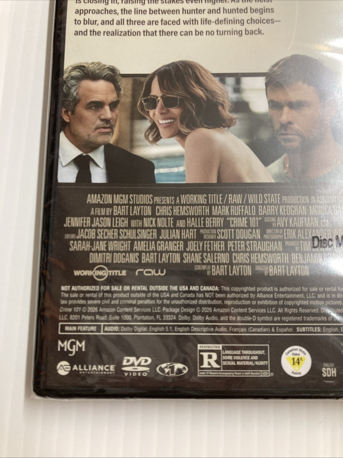 Crime 101 dvd 2026 BRAND NEW SEALED!!