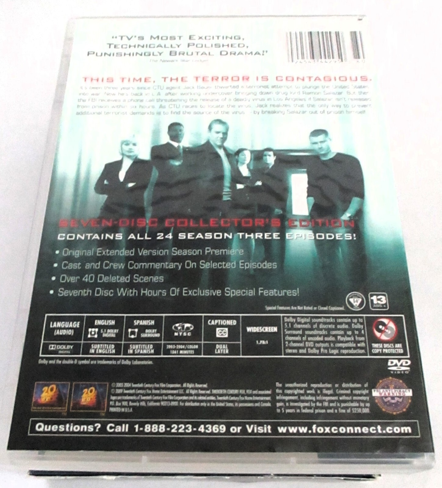 24 Kiefer Sutherland Complete TV Series Seasons 1-6 6 Season DVD Lot Fox