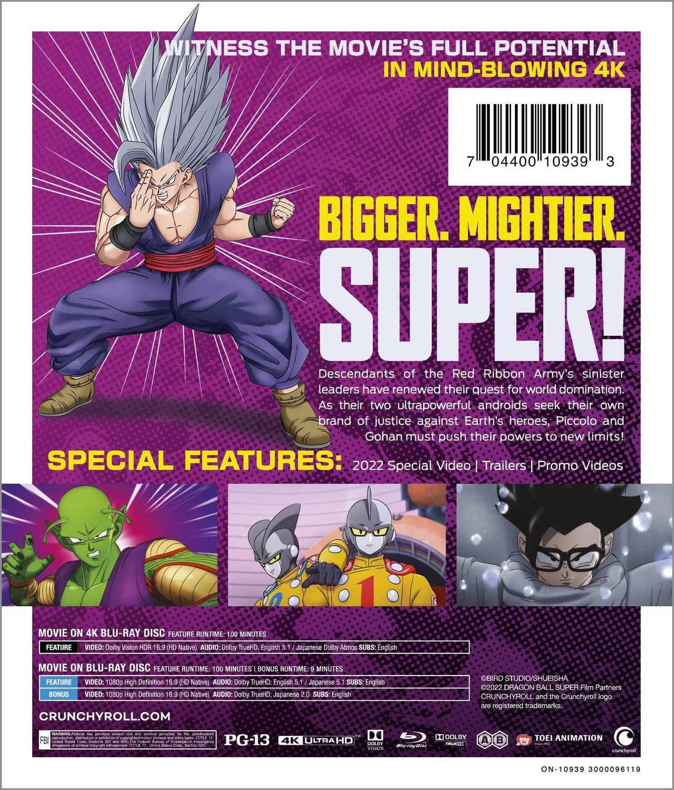New Steelbook Dragon Ball Super: SUPER HERO (UHD + Blu-ray)