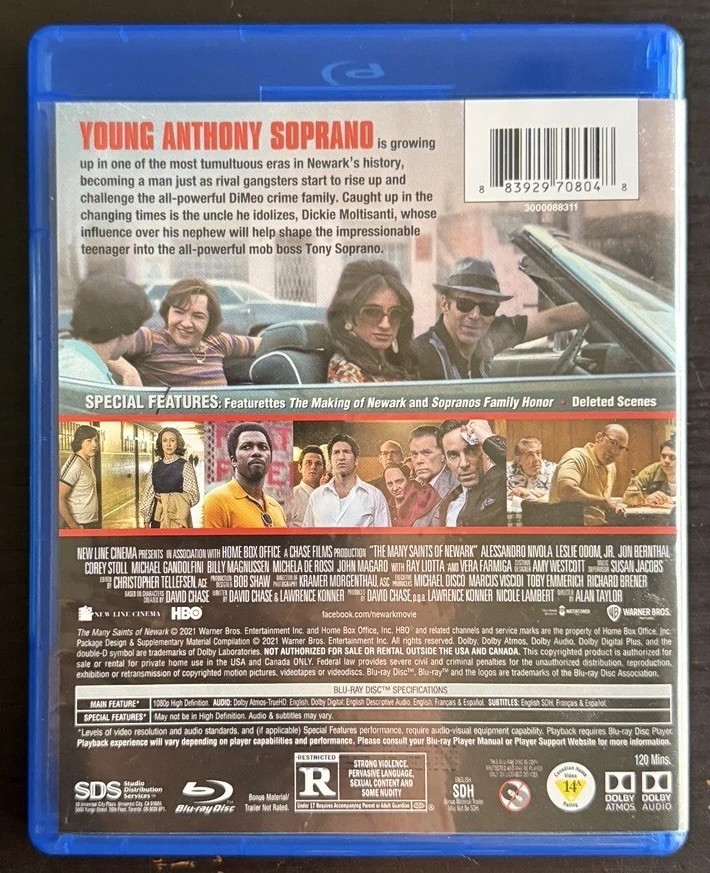 The Many Saints of Newark Blu-Ray