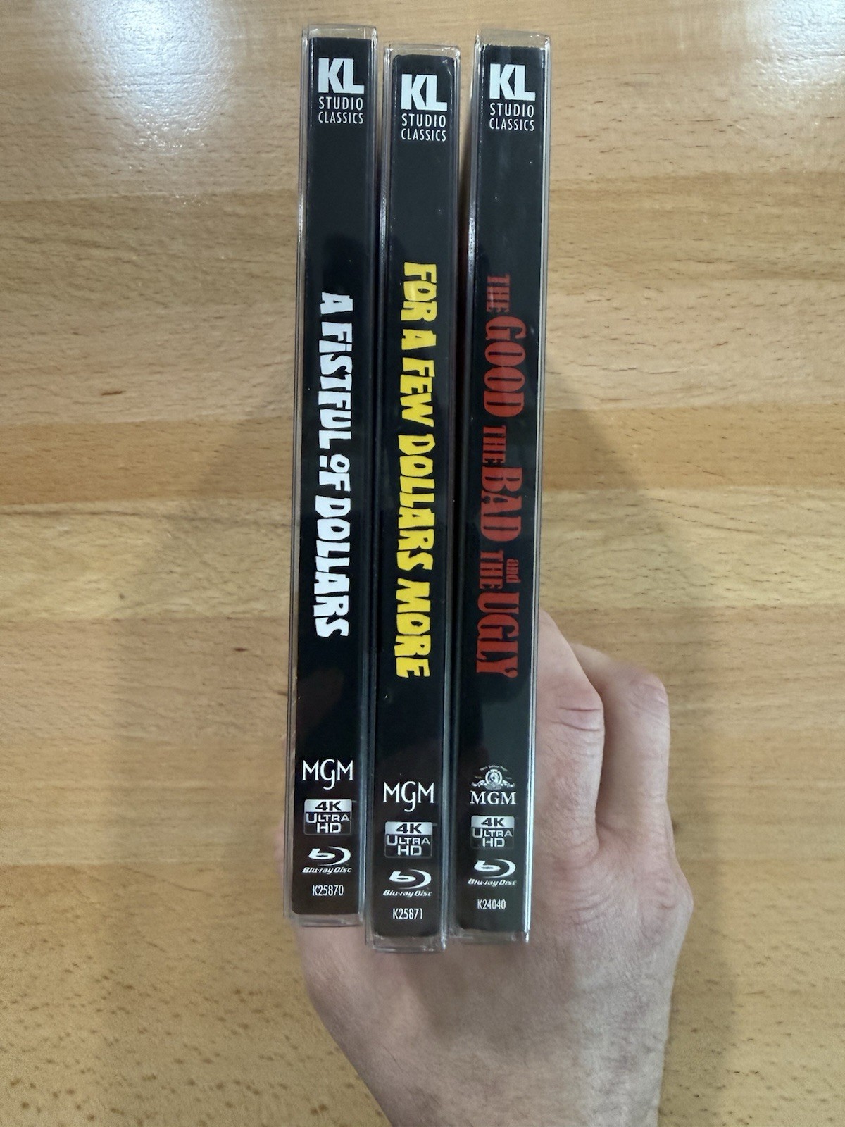 The Dollar Trilogy 4K UHD/ Blu-ray w/OOP Slipcovers Kino Lorber Good Bad Ugly