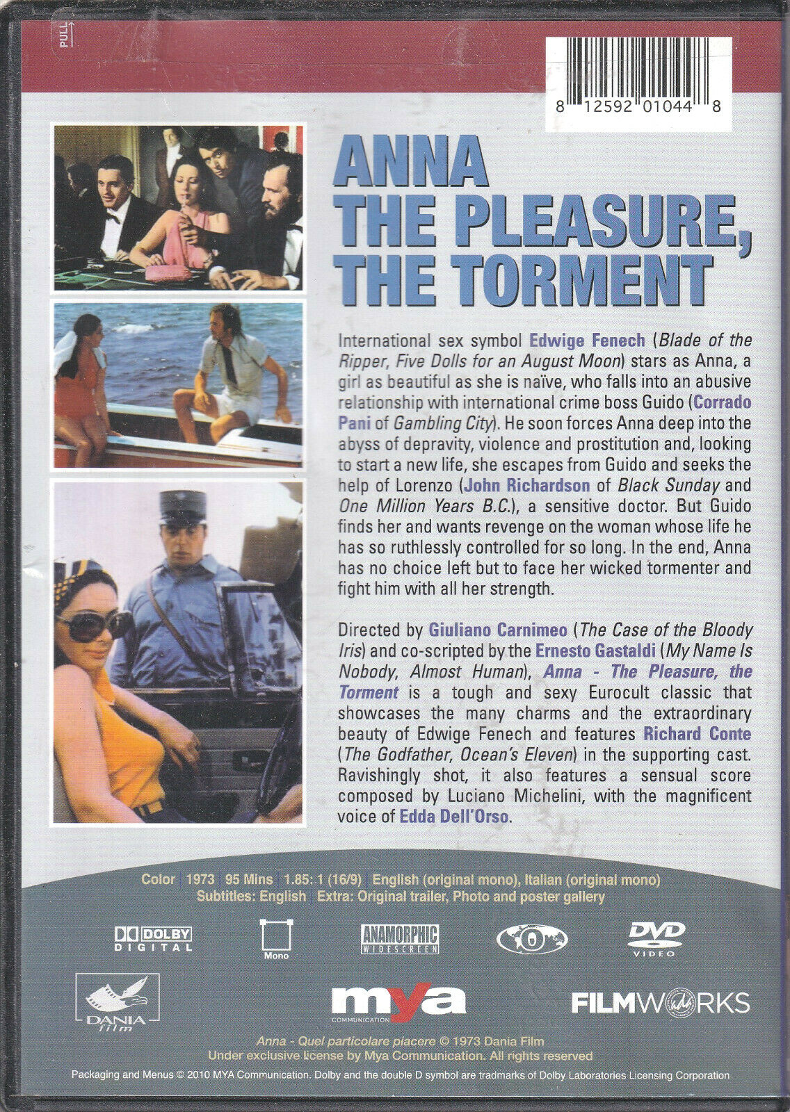 ANNA: THE PLEASURE, THE TORMENT (DVD 2010) (Y2)