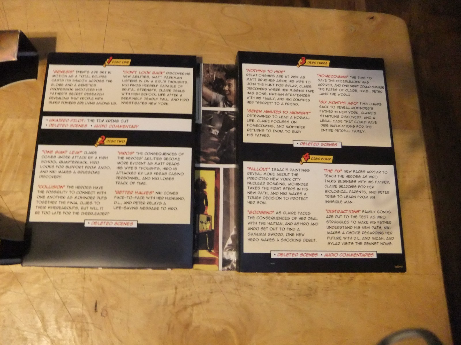 2007 HEROES NBC TV SHOW SEASON 1 COLLECTOR’S ED 8 DVD SET W/CARDS EX-NM TESTED