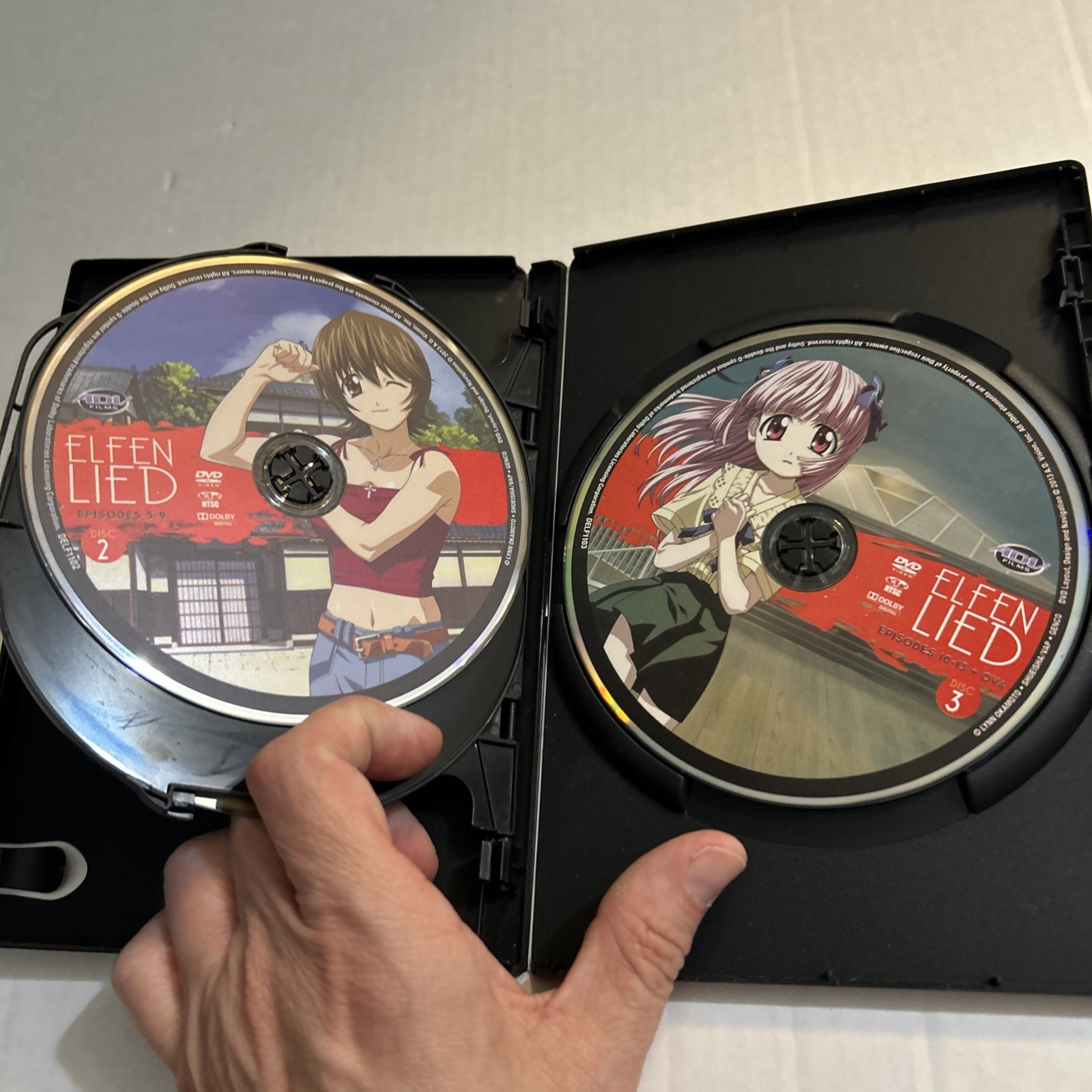 Elfen Lied Complete Collection DVD Japanese Manga Series (3-Disc Set) Complete
