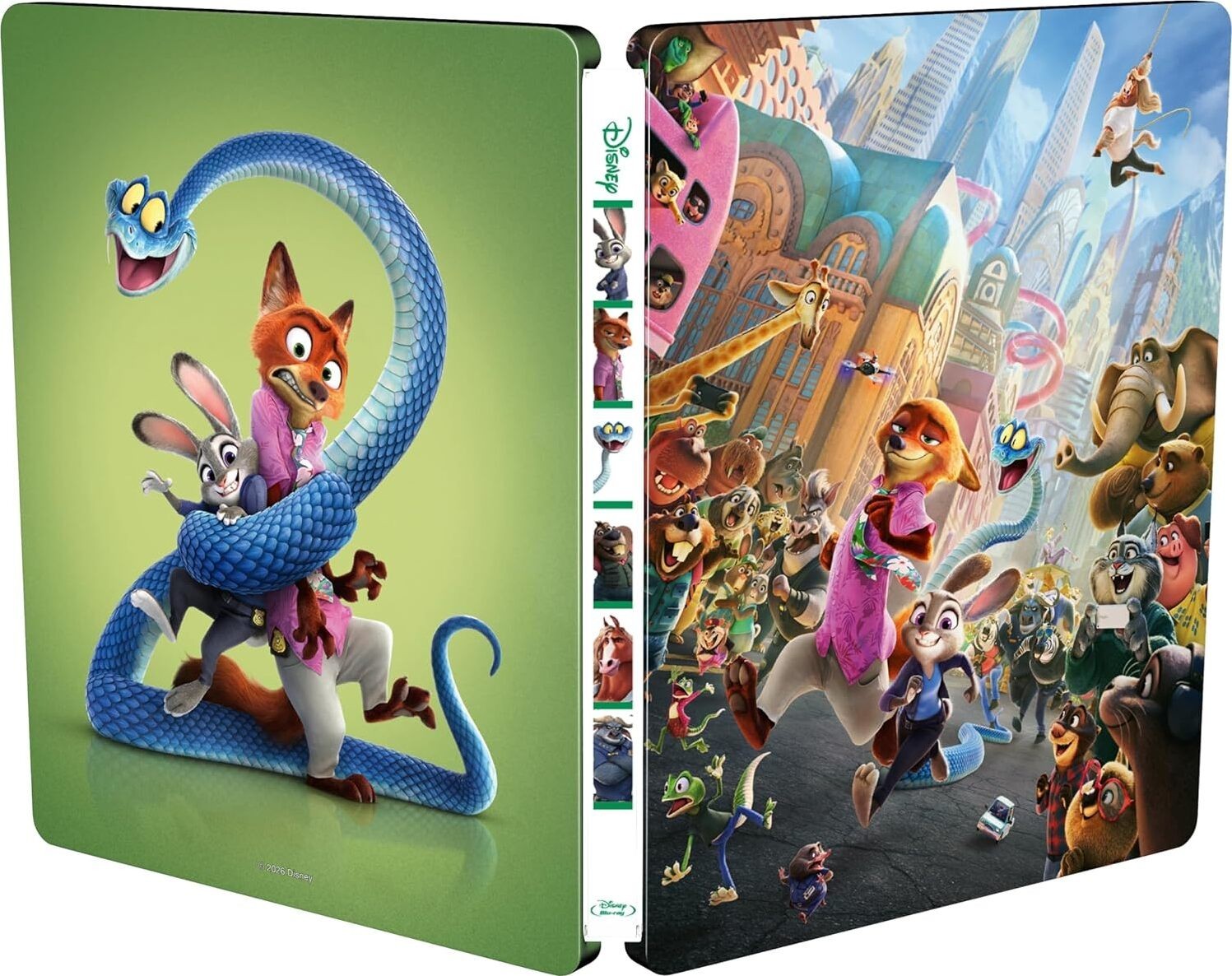 Zootopia 2 SteelBook BLU-RAY ONLY Zootropolis (UK)[2025] No Dent – Ship Next Day