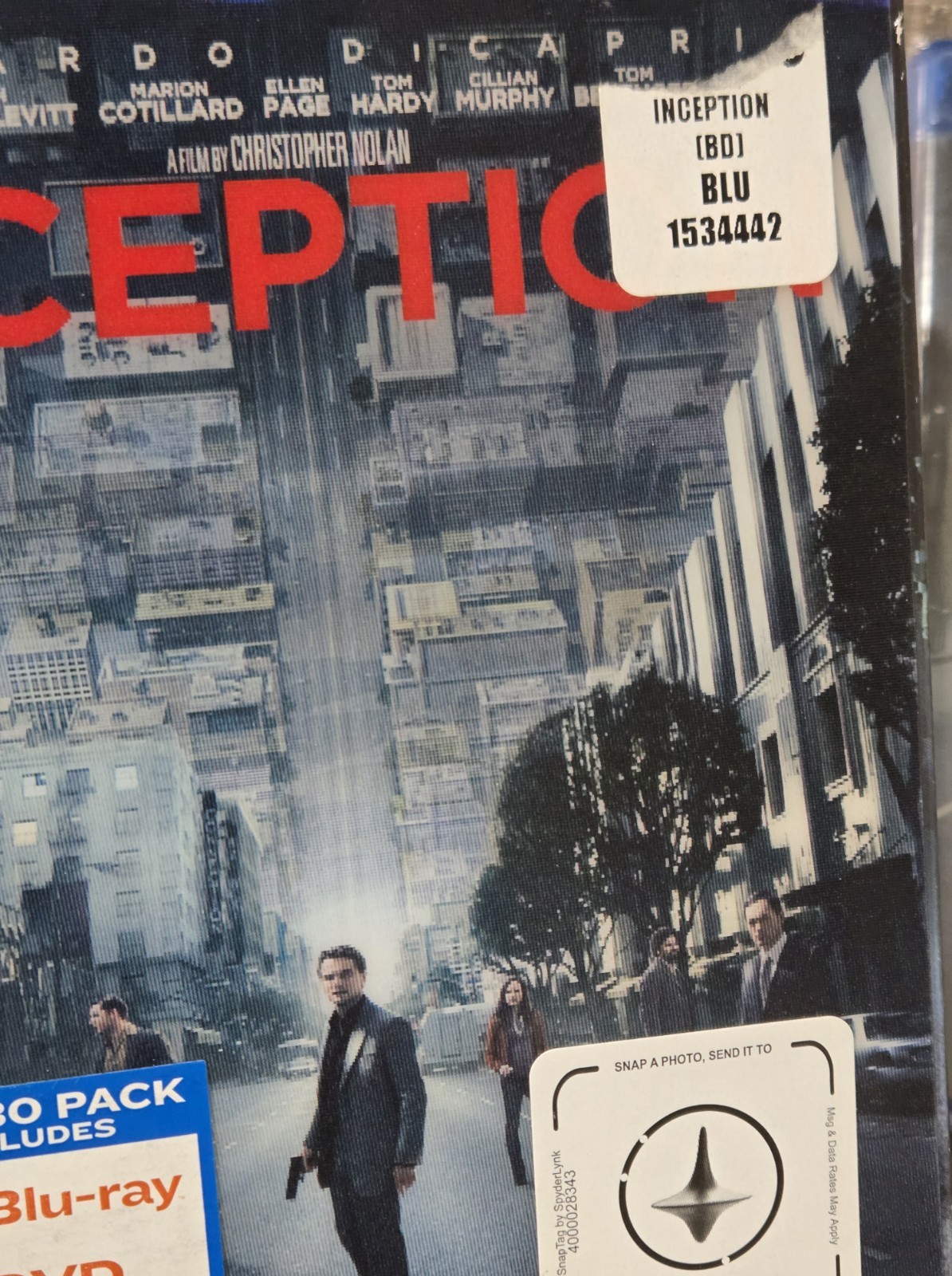 Inception (Two-Disc Edition) Blu-ray DVD w/ Lenticular Slipcover – NEW
