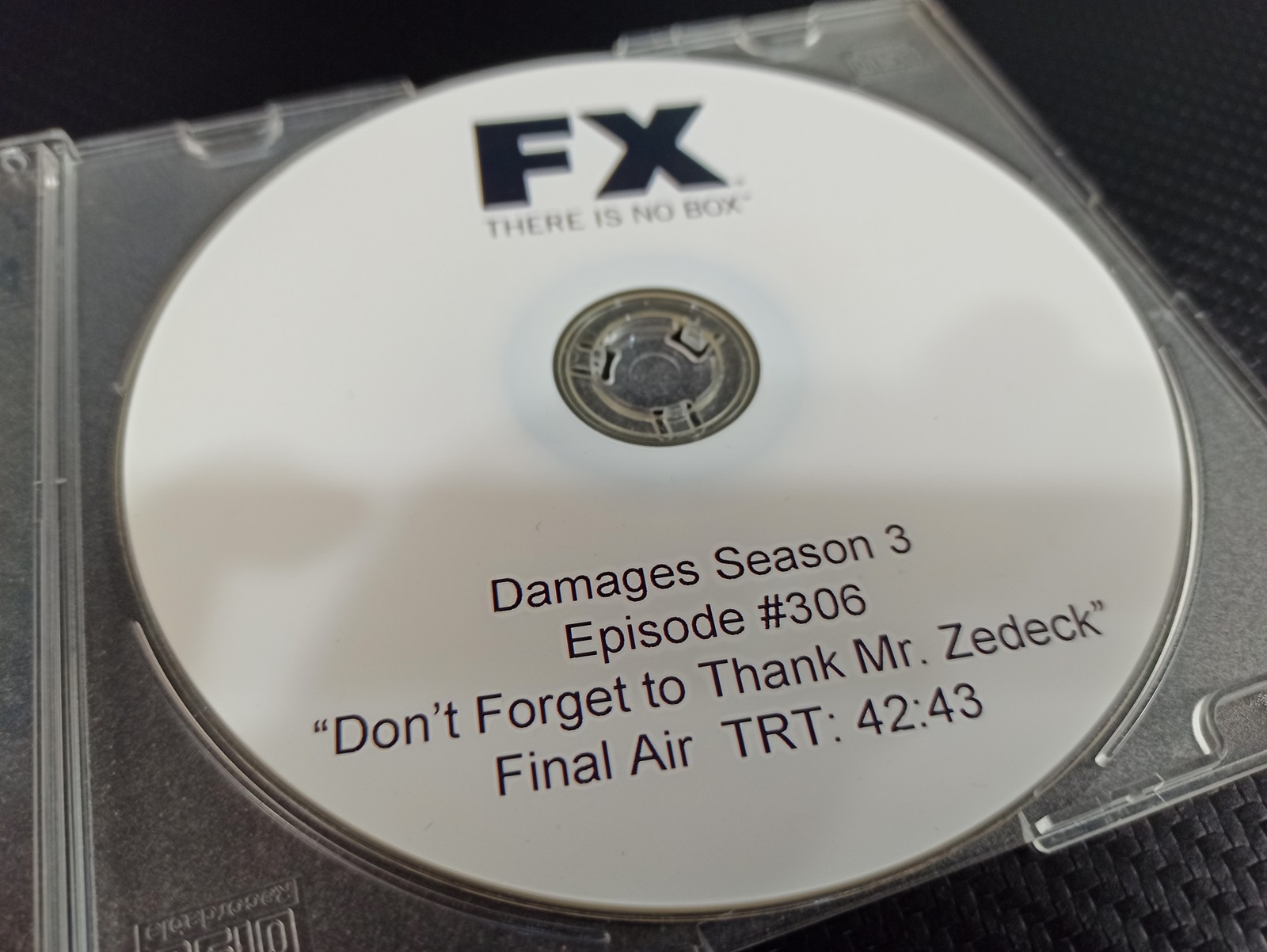 Damages Season 3 Episode #306 Final Air (DVD, Studio Version, FX, Disc Only)