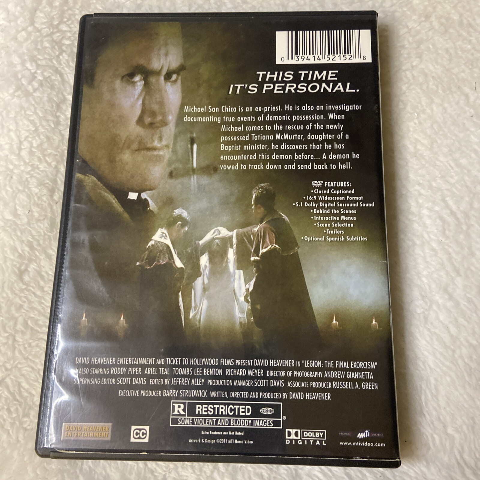 Legion The Final Exorcism Dvd Horror Satanic David Heavener