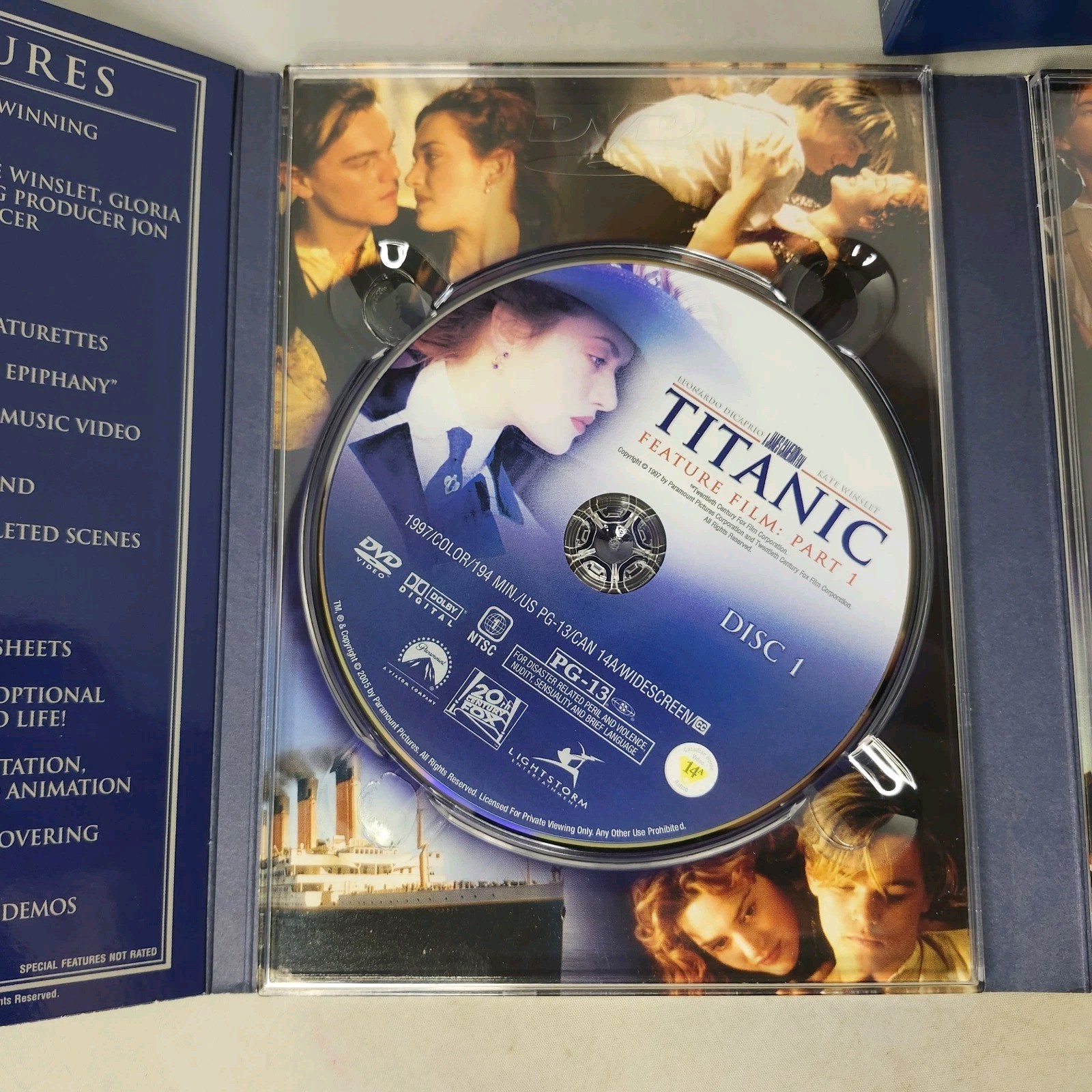 Titanic Special Collector’s Edition DVD 2005 3-Disc Box Set Leonardo DiCaprio