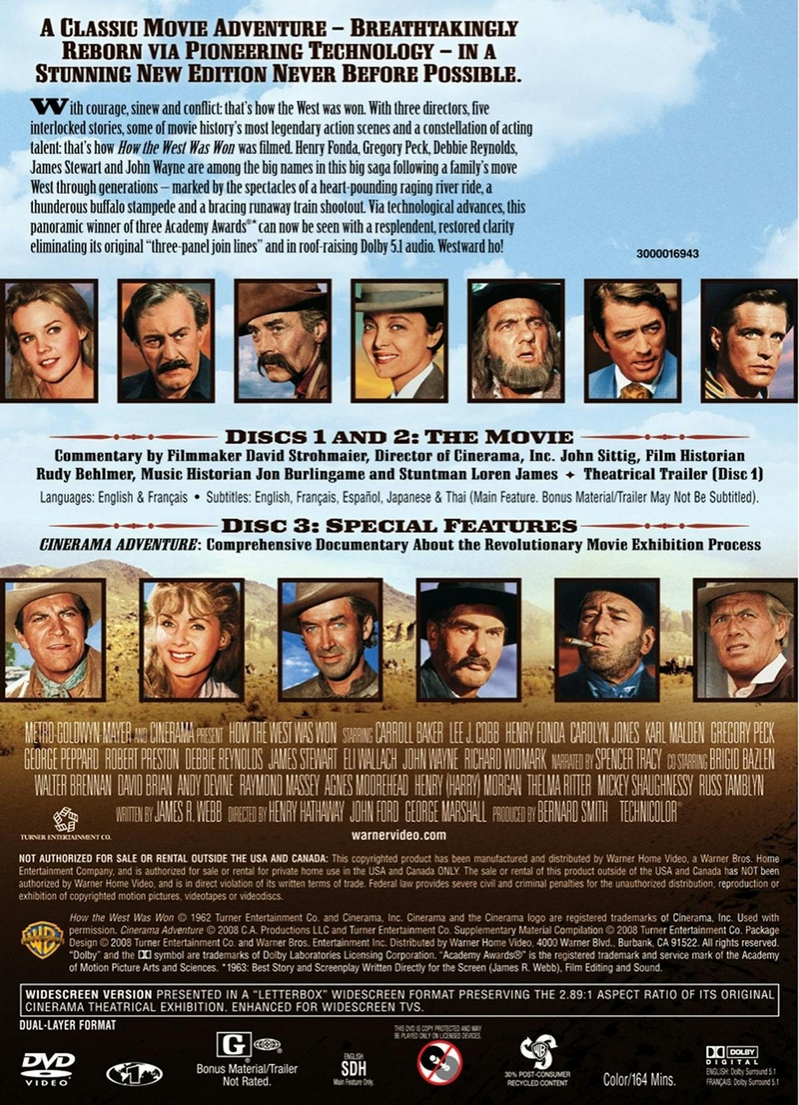 How the West Was Won DVD Henry Fonda NEW