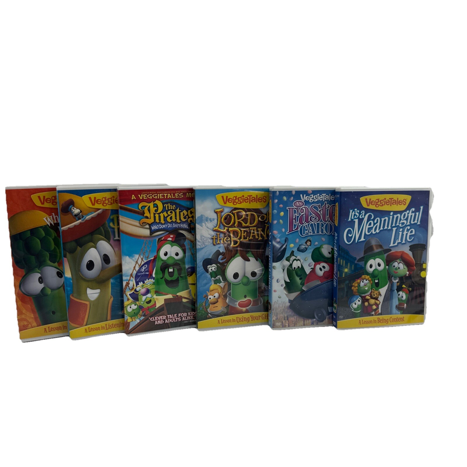 Veggie Tales (DVD’s) Mixed Titles Lot of 8 – DVDs